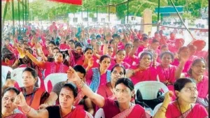 600 Asha, Anganwadi workers protest SIR duty