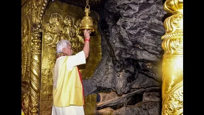 J&K LG reviews donation mgmt systems at Vaishno Devi shrine