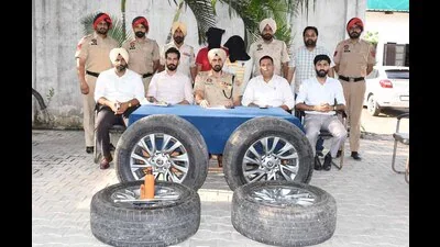 Ludhiana police busts tyre theft gang, son of factory owner, aides held