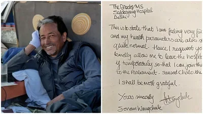 'Allow me to leave hospital': Wangchuk issues appeal, seeks to join Parliament march