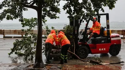 Southern China faces torrential rain, flood risk after Typhoon Noul hits land