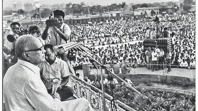 HT archive: JP steps up drive against Indira at mega Delhi rally