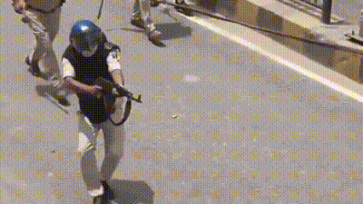 Cop who fired AK-47 during student protest in Bihar's Siwan suspended; Opposition