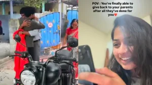Daughter surprises father with bike on his 50th birthday, internet says, 'He raised