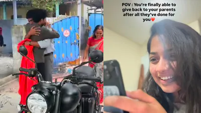 Daughter surprises father with bike on his 50th birthday, internet says, 'He raised
