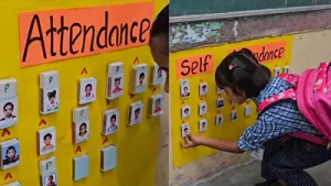 'Teaching them to be independent': Delhi teacher creates self-attendance board for