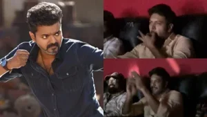 Ravi Mohan whistles and cheers for CM Vijay as he watches Jana Nayagan in theatre