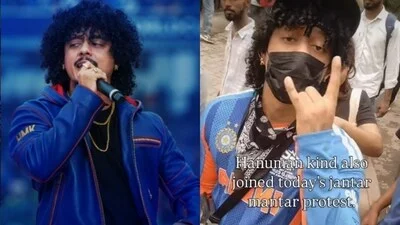 Hanumankind protests with students at Chalo Sansad march in Delhi; comments on post