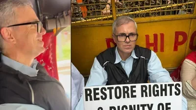 Amid CJP protest, Omar Abdullah's Delhi auto ride for Jammu and Kashmir statehood