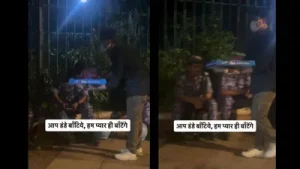 'Kha lijiye sir': CJP protesters offer pizza to RAF personnel at Jantar Mantar, win