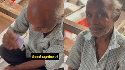 Office-goer gives ₹100 to elderly man charging ₹5 for weight check. His response