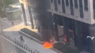 Explosion sparks fire near NYC 26 Federal Plaza building; First details on suspect