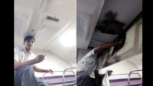 Railway employee shows AC duct packed with passengers' trash, internet reacts: 'Zero
