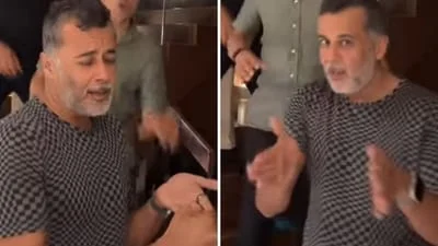 'Why Chetan why?😂': Internet reacts to Chetan Bhagat's staircase dance video with