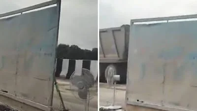 Electric fans used to dry repair site on newly inaugurated UP expressway: 'Are we
