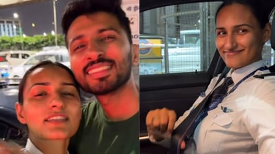 Man surprises pilot girlfriend with BMW 340i at airport, her reaction leaves