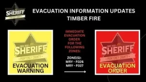 Big Sur's Timber fire videos: Evacuation orders and warnings issued in Monterey
