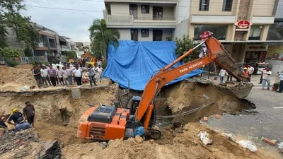 Civic body blames cable-laying firms for Kitchlu Nagar cave-in