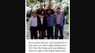 'Pooled savings, sold car': Founding member recalls how HCL started with ₹1.87 lakh