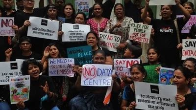 Protests in Visakhapatnam, Thane against mega data centres over water, public