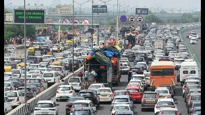 Rain, pilgrim movement cripple Delhi's traffic