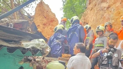 2 dead, several feared trapped after landslide in Mumbai's Kurla following heavy rain