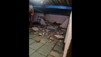 Tremors damage five homes, partially collapse temple wall in Nashik