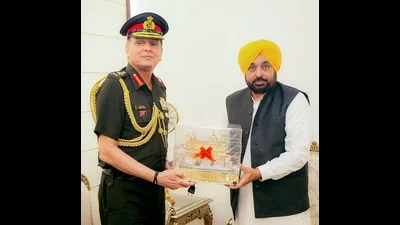 Punjab: Need to strengthen anti-drone surveillance, CM Mann tells Army Chief