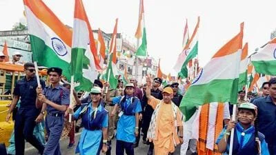 Tricolour represents sacrifices of freedom fighters: Yogi