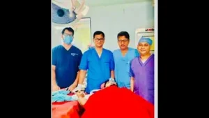 In specialised dist level healthcare, Civil Hospital performs first neurosurgery