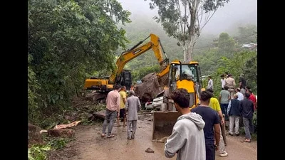 Weather fury: One killed after boulder hits vehicle in Himachal's Solan; 206 roads