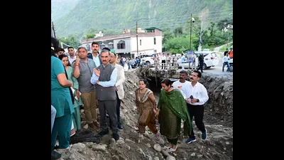 Sukhu visits disaster-hit areas in Chamba