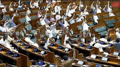 Lok Sabha adjourned within 4 mins as Opposition sticks to Shah statement demand