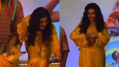 Raveena Tandon almost got bitten by the Ohh My Dog star; actor's reaction wins