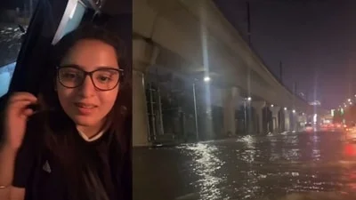 'Should have brought a boat': Woman shows waterlogged Noida Sector 18, questions