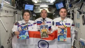 Tricolour aboard ISS as Russian cosmonauts greet India on Independence Day
