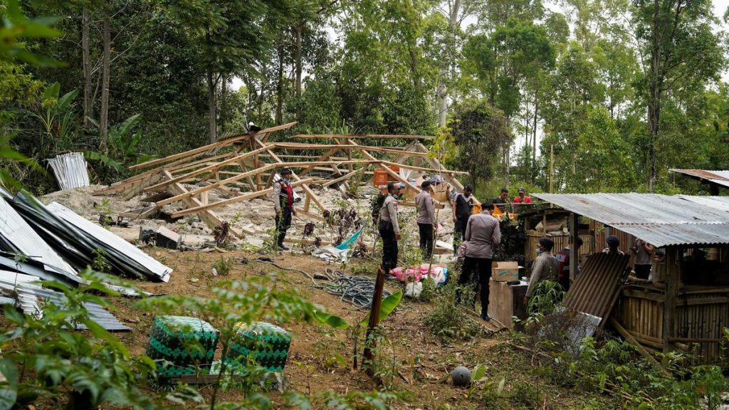 Around 5,000 people have been evacuated after a magnitude-7.7 earthquake smashed an area in eastern