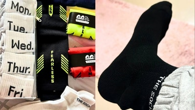 I tried The Sock Street's quirky socks for dance classes and running: Here's my