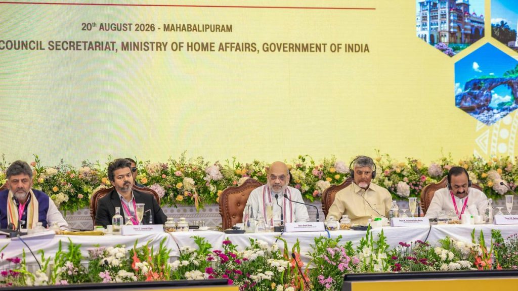 The southern States agreed with the Home Minister’s suggestion that the pending water disputes should be