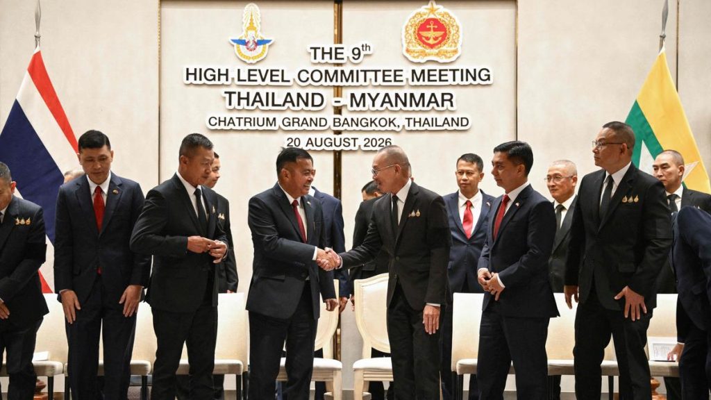 Myanmar's military chief met Thursday (August 20, 2026) with Thailand's top general in Bangkok