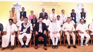 What was discussed at Amit Shah's meet with Vijay, Shivakumar, other South CMs?