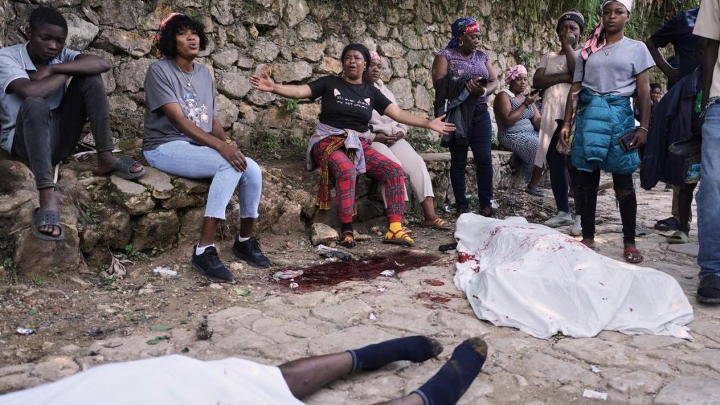Gang members attacked displaced people huddling inside a church near Haiti’s capital, killing around 40