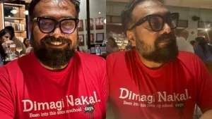 The ‘dimagi nakal’ T-shirt he wore seemed to be a play on PM Narendra Modi’s recent call against ‘dimagi