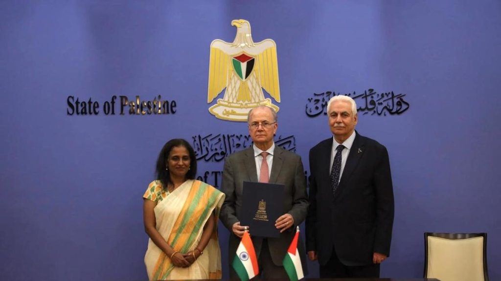 On Wednesday (August 19, 2026), the Indian and Palestinian teams launched the construction work