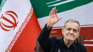 Because tehran was in a position of strength over Washington, iranian President Masoud Pezeshkian said