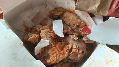 food safety officials in Mysuru seized expired chicken from premium hotels While a KFC outlet faced