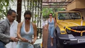 Malaika Arora buys ₹28 lakh Mahindra Thar Roxx, watch video