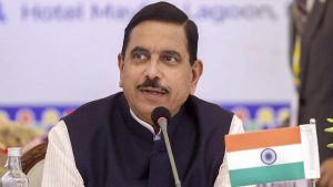 Union Education Minister Pralhad Joshi and Union Youth Affairs and Sports Minister Mansukh Mandaviya