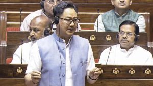 But Parliamentary Affairs Minister Kiren Rijiju believes the Leader of Opposition in the Lok Sabha may