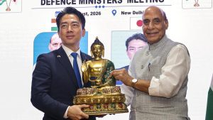 Defence Minister Rajnath Singh welcomed Japan’s recent review of its defence equipment and technology